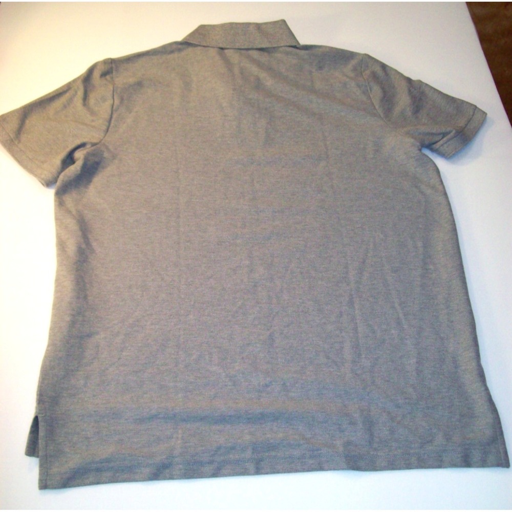 New Men's US Polo Assn. Performance Pique Polo Shirt, Large, Gray - Picture 5 of 5